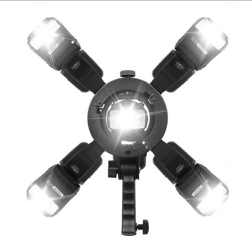 手持S型卡盘s型闪光灯支架保荣接口卡盘s架s底座多功能灯座神牛