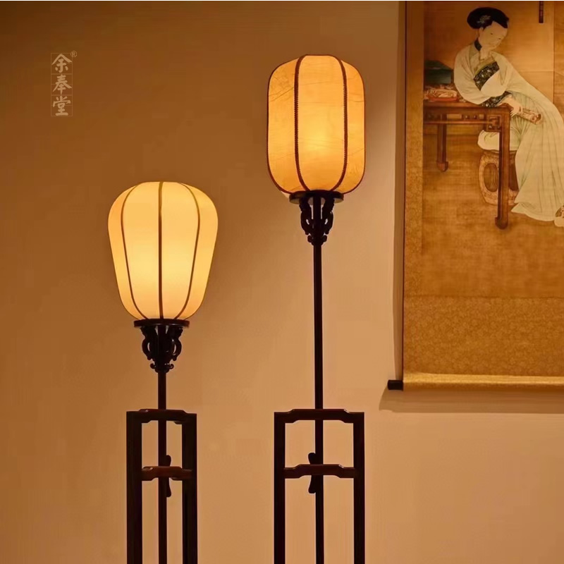 余奉堂中式红木客厅茶室落地灯