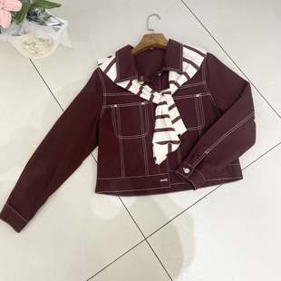 短外套休闲牛仔外套2025洋气新款 复古时尚 披肩小个子上衣