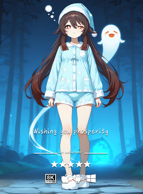 4K8K壁纸 原神 胡桃-30 二次元游戏动漫 手机平板pad电脑高清壁纸