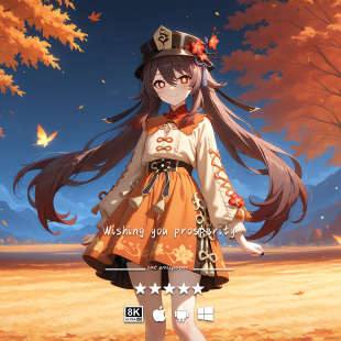 原神 游戏动漫 胡桃 二次元 手机平板pad电脑高清壁纸 4K8K壁纸