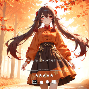 原神 游戏动漫 胡桃 二次元 手机平板pad电脑高清壁纸 4K8K壁纸