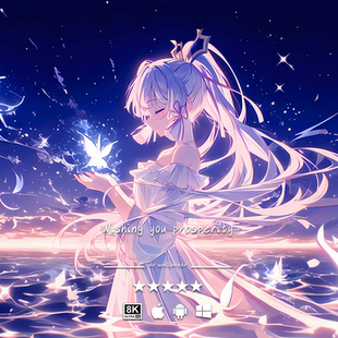 游戏动漫 原神 二次元 4K8K手机平板电脑桌面高清壁纸 神里绫华