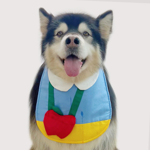 中大型犬长毛宠物狗口水巾 口水巾狗狗 遮盖范围炒鸡大 围兜 夏季