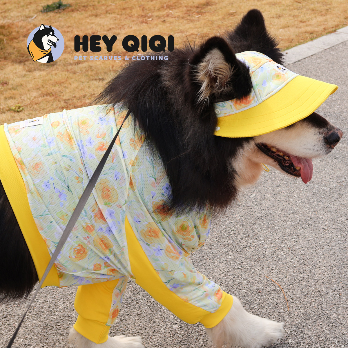 春夏狗狗护肘衣 防晒遮阳帽 全包四脚防晒衣中大型犬衣服帽子萨摩