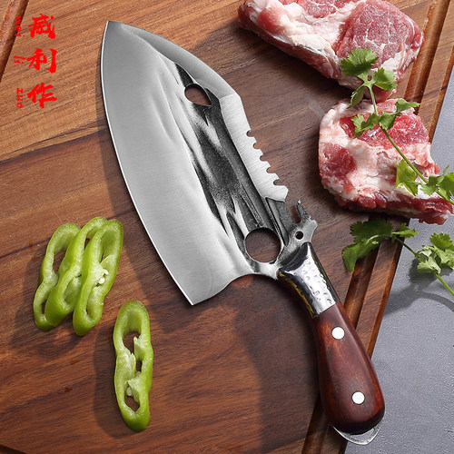 威利作5CR15mov中式圆头木柄