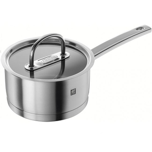 德国双立人Prime系列不锈钢18cm奶锅平底24银光深烧炖汤锅防烫手