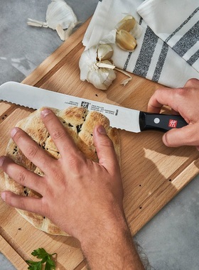 双立人Pollux波格斯厨房锯齿进口不锈钢蔬菜面包刀冻肉多汁水果刀