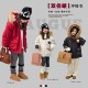 儿童工装 男女童加厚绒洋气冲锋衣中大女孩韩系棉服 风外套2025冬装
