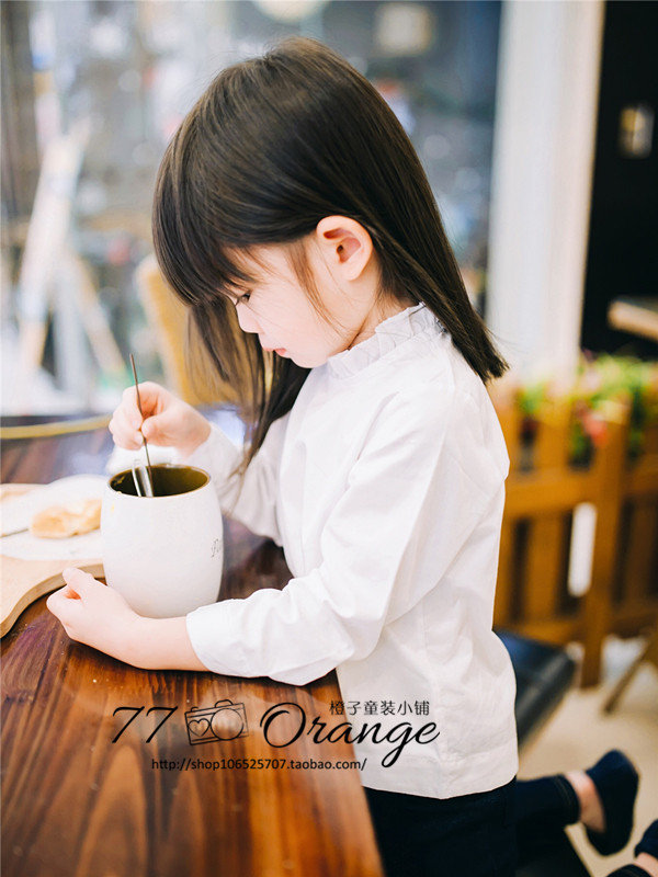 Chemise fille à manche longue - Ref 2084907 Image 1