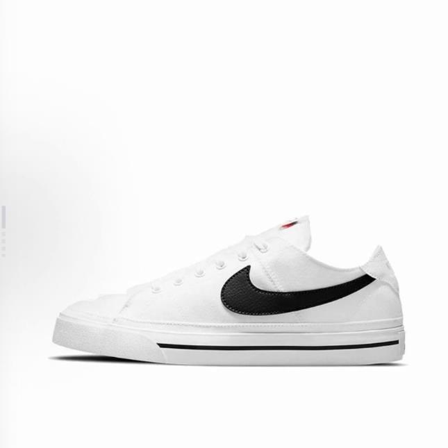 Nike Court Legacy Canvas 帆布织物 White Black 低帮 板鞋 男款