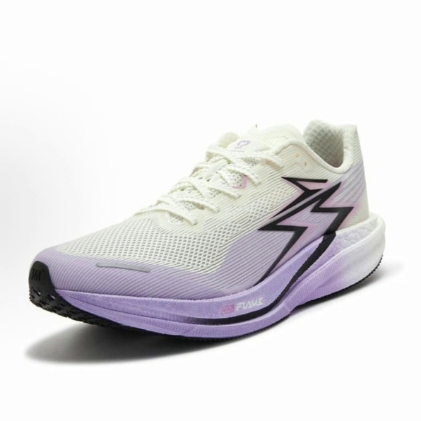 361° 飚速4 pro 减震 低帮  跑步鞋 男女同款 白数码薰衣草