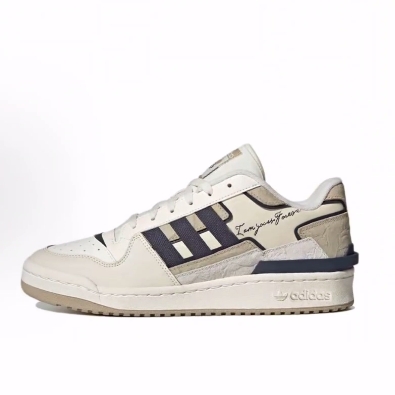 adidas originals FORUM Exhibit 低帮 板鞋 男女同款 浅卡其色