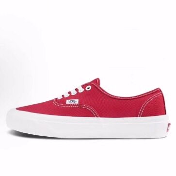 Vans Authentic Og Lx 帆布 低帮 板鞋 男女同款 红色