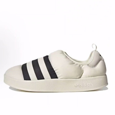 adidas originals Puffylette 低帮 生活休闲鞋 男女同款 白黑