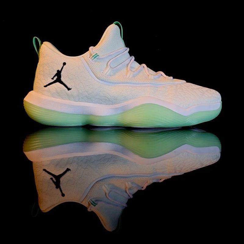 Nike/耐克Jordan Super.Fly 1 Low 运动篮球鞋男款白绿AJ2664-117