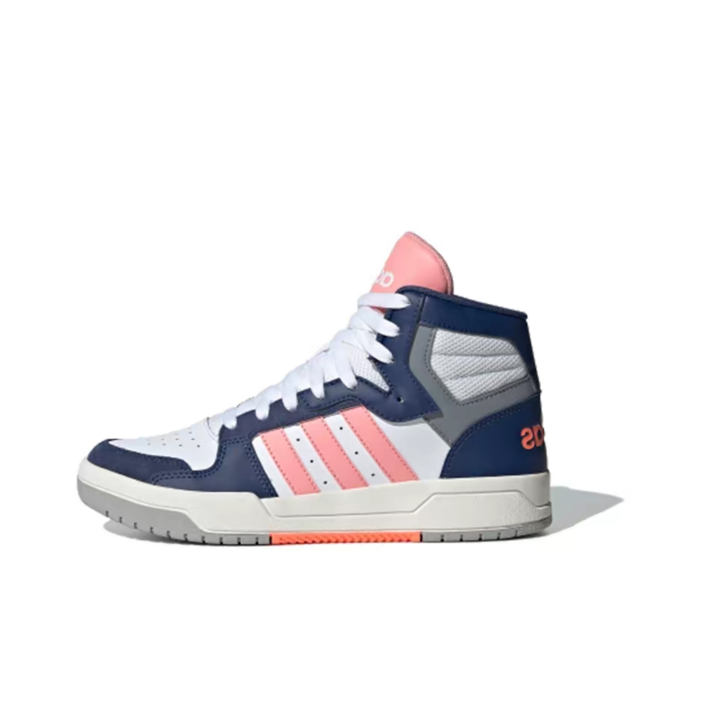adidas adidas neo Entrap Mid耐磨中帮板鞋女款粉白蓝EH1451