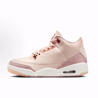 Jordan Air Jordan 3 Valentine’ 中帮 复古篮球鞋 女款 粉红