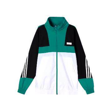 adidas neo M SS WRMLN WB 运动外套夹克  男款 白绿拼色