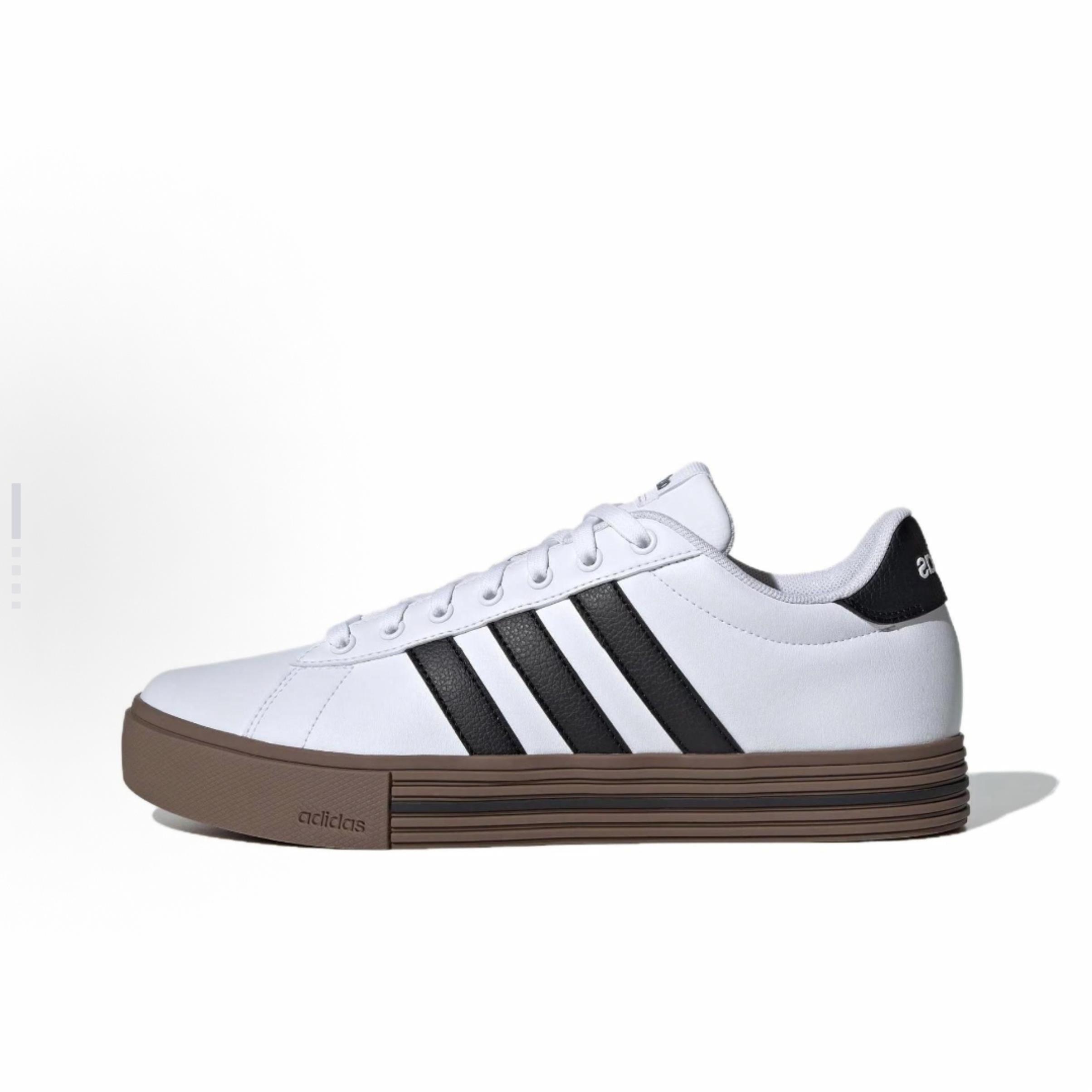 adidas Daily 4.0 板鞋 男女同款 白黑色JR0077