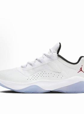 Jordan Air Jordan 11 舒适轻便 低帮 复古篮球鞋 男款 白色