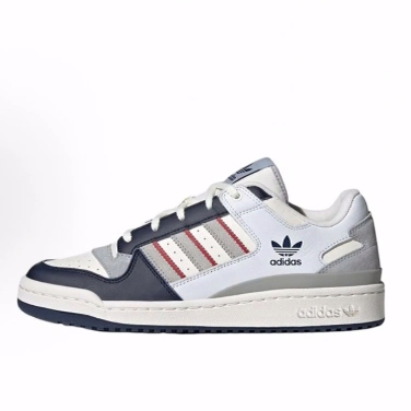 adidas originals FORUM CL 舒适休闲低帮 板鞋 男款 白灰蓝色