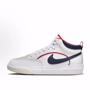 Navy React 男女同款 板鞋 百搭中帮 Midnight PRM Leo Nike