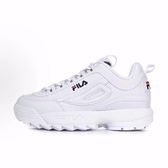 FILA斐乐 Disruptor 2 舒适 低帮 老爹鞋 男女同款 白 韩版