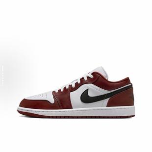耐克Air Jordan 1 Low AJ1白红黑低帮复古篮球鞋HF3148-102