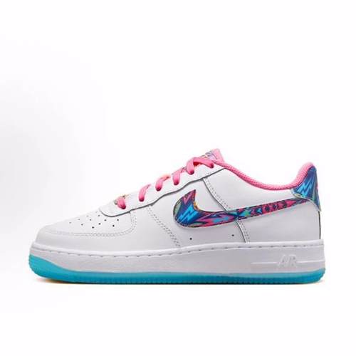 Nike Air Force 1 皮革 舒适百搭 防滑减震耐磨 低帮 板鞋 青少年