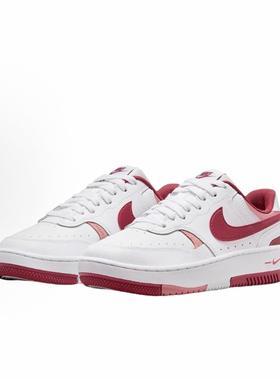 Nike Gamma Force 时尚 低帮 板鞋 女款 白红FQ8877-100