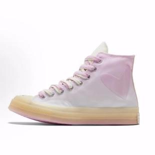 Converse 1970s chuck taylor all star 高帮帆布鞋男女同款 粉色