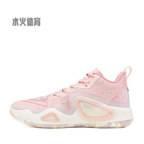 【水火体育】 匹克 态极大三角2.0 篮球鞋 粉色 中帮 防滑耐磨