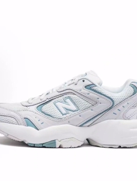 New Balance NB 452 舒适百搭 系带 网布低帮跑步鞋 女款 白蓝