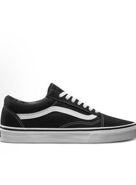 Vans Old Skool Black 绒面革低帮 板鞋 男女同款 黑白