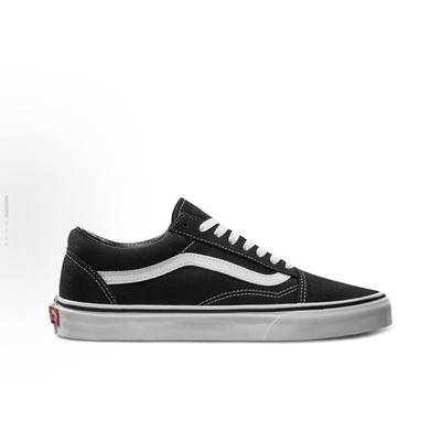 Vans Old Skool Black 绒面革低帮 板鞋 男女同款 黑白