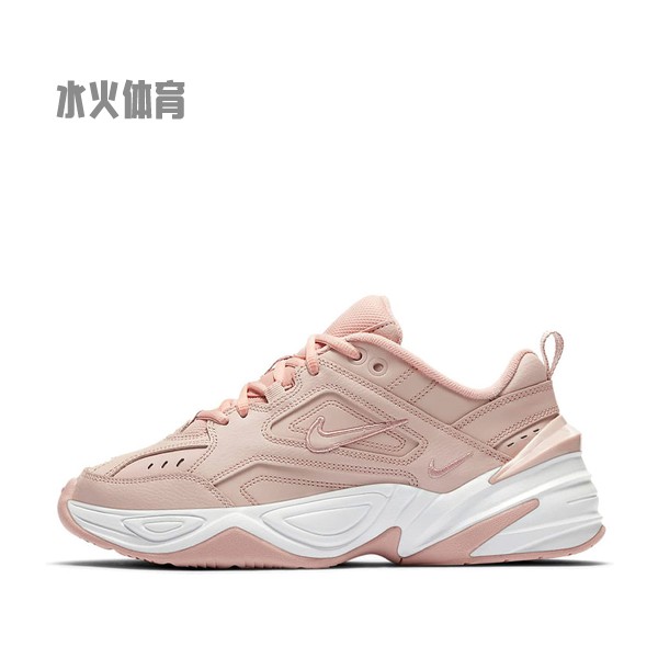 【水火体育】 Nike 老爹鞋 粉色 低帮 M2K tekno pink 皮革 舒适