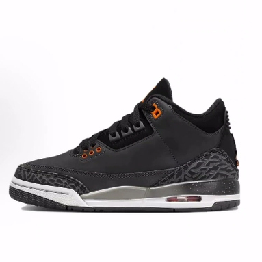 Jordan Air Jordan 3 简约舒适 防滑 低帮 儿童篮球鞋 灰橙色
