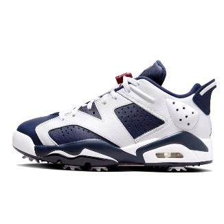 Jordan Air Jordan 6 Low 中帮 复古篮球鞋 男款 蓝白