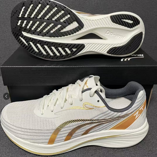 多威DO-WIN 征途三代 时尚百搭 低帮 体考体测跑步鞋 通用 米白金