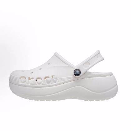 Crocs卡骆驰 Baya Platform Clog EVA 洞洞鞋 4.1cm 女款 白色