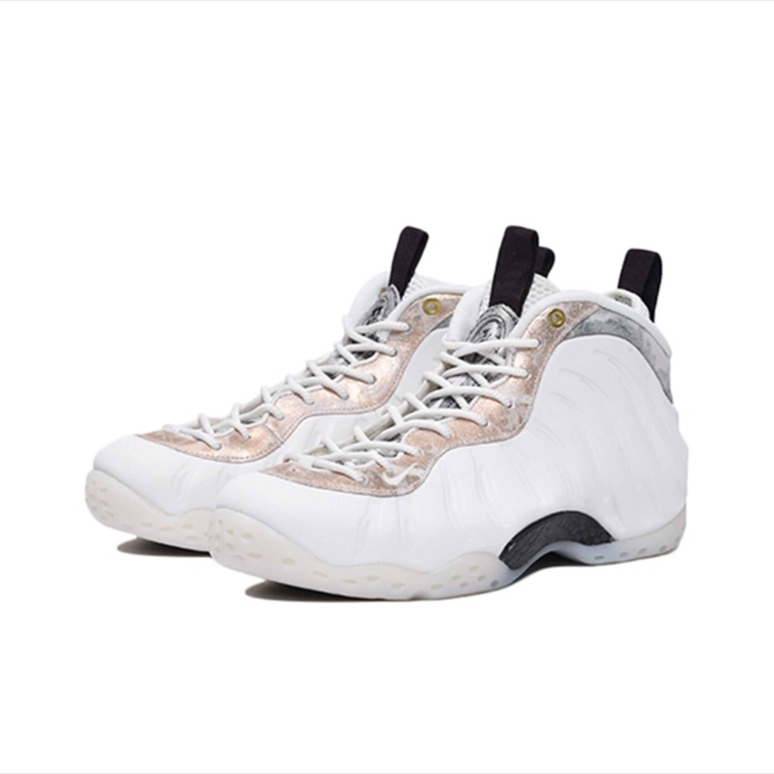 Nike Air Foamposite One白银大理石喷泡奶茶喷篮球鞋AA3963-101