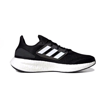 adidas  Pureboost 22  低帮跑步鞋 男款 黑白