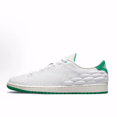 Jordan Air Jordan 1 center court 皮革低帮篮球鞋男女同款 白绿