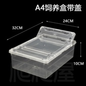 掌上名蛛新款 A4带盖爬宠饲养盒爬柜A4盒豹纹守宫抽屉玩具蛇抽拉盒