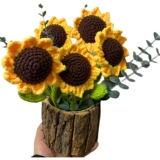 DIY DIY DIY домашняя шерсть, сплетенная на цветы подсолнечника