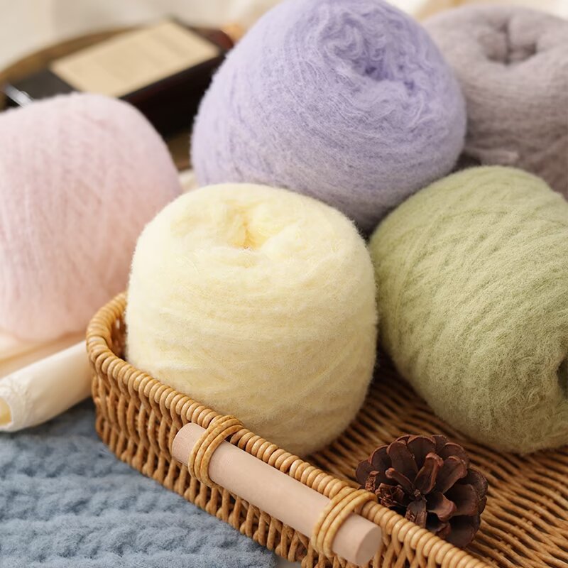 6股云朵棉棉线猫爪踏雪围巾手工编织diy材料糯米毛线围巾线帽子线