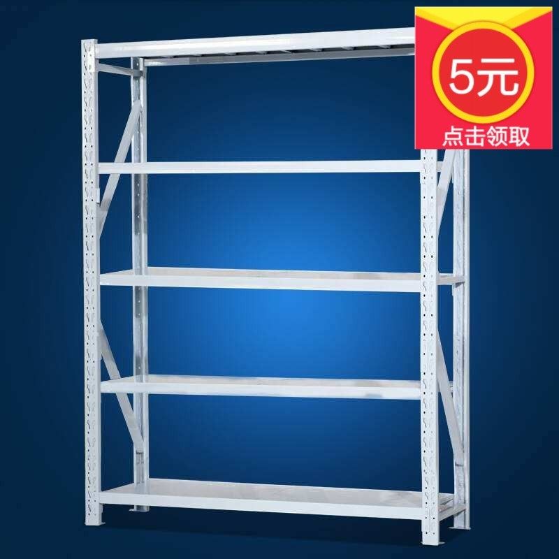 轻型 仓储 货架5五层服装展示层架  家用仓库库房轻型金属置物架