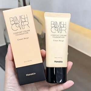 临期Hanskin韩斯清粉霜粉底液持久遮瑕奶油肌不脱妆滋润轻薄裸妆