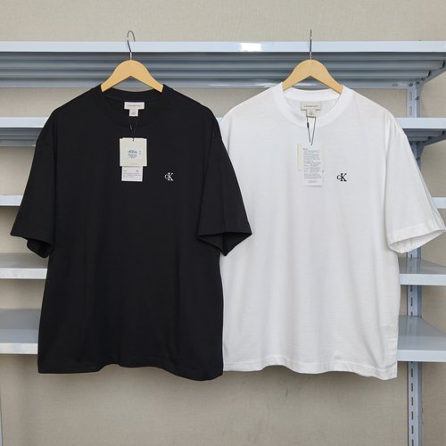 Calvin Klein/CK Jeans经典简约短袖男女款纯棉宽松T恤潮40HM229